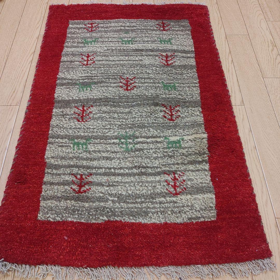 ペルシャ絨毯　ギャッベ　新品　85x55 cm Persia Gabbeh