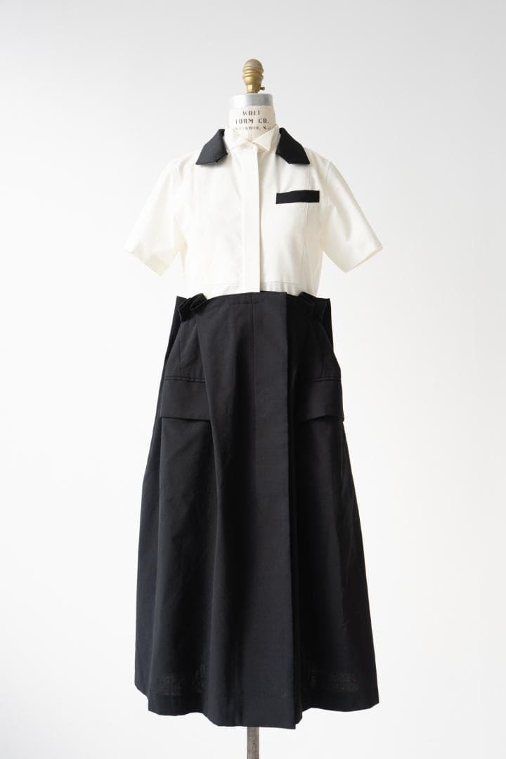 21SS sacai サカイ 半袖 シャツ ワンピース