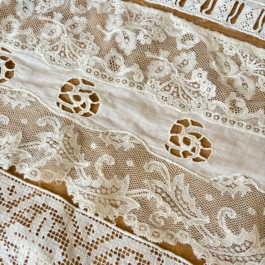 フランスアンティークレース.ハンカチ色々セット