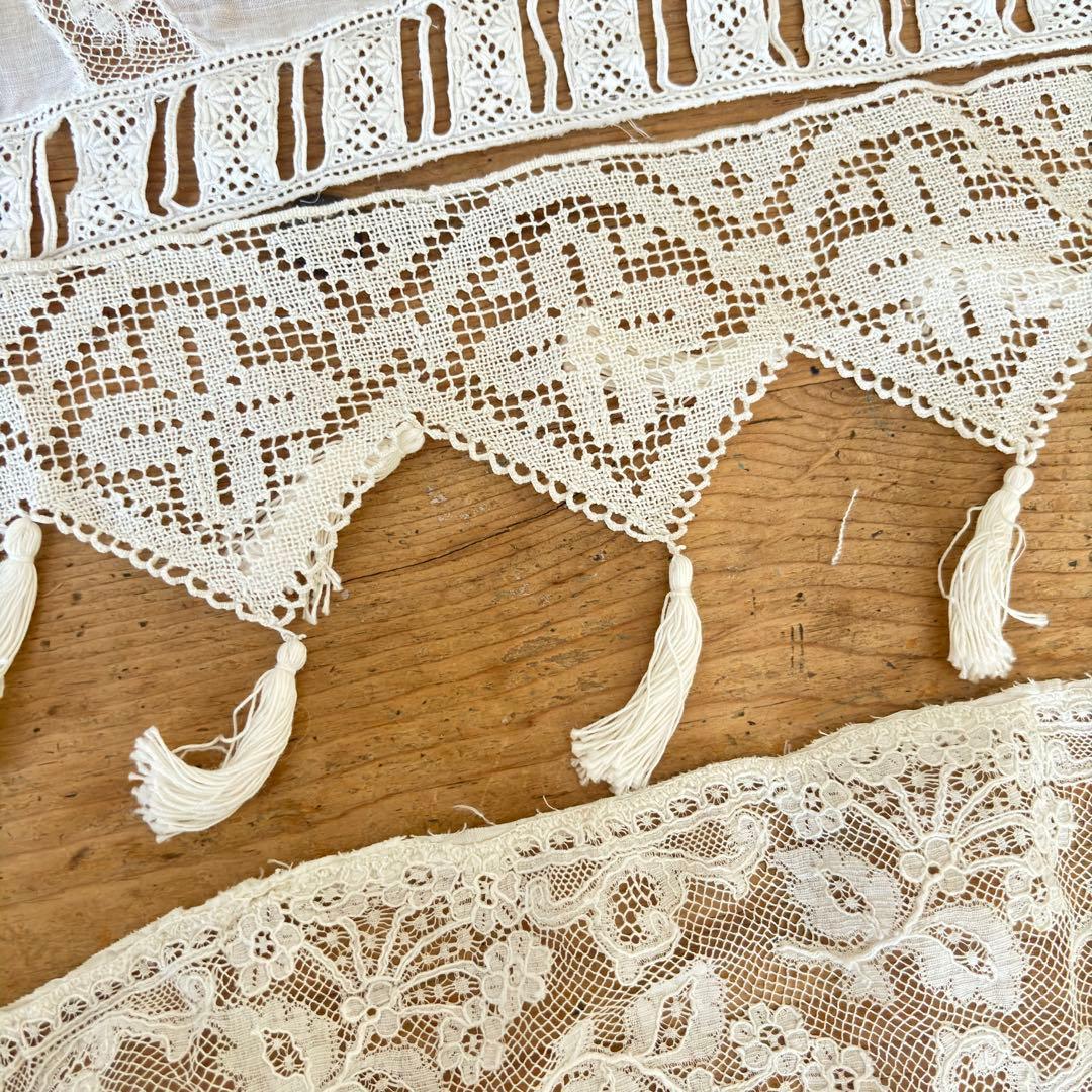 フランスアンティークレース.ハンカチ色々セット