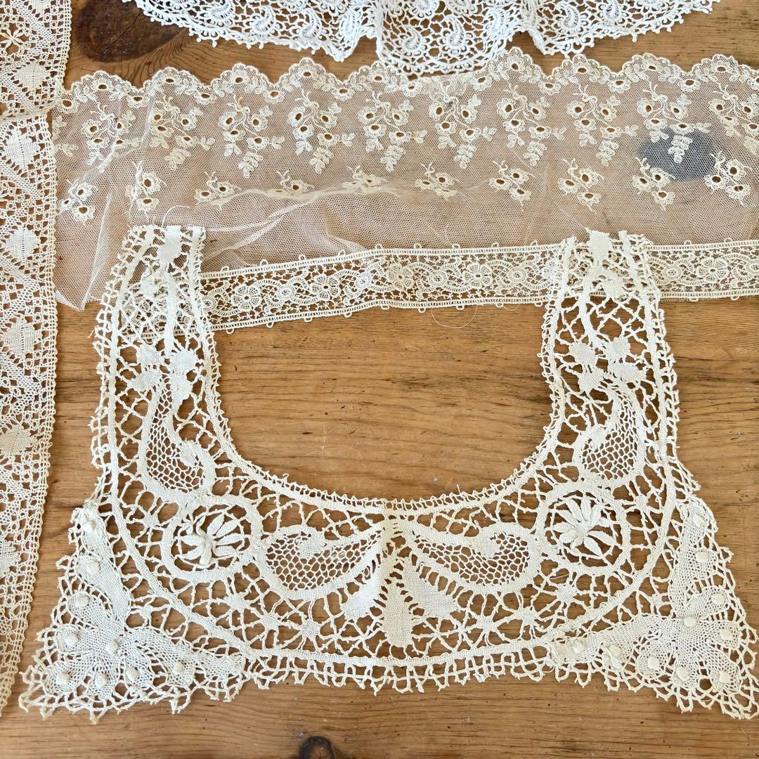 フランスアンティークレース.ハンカチ色々セット