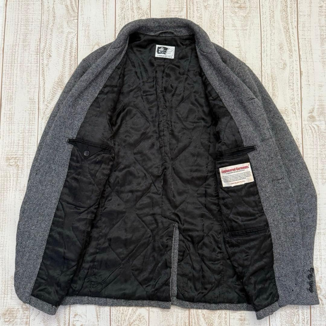 【エンジニアードガーメンツ】ヘリンボーンツイード　ジャケット