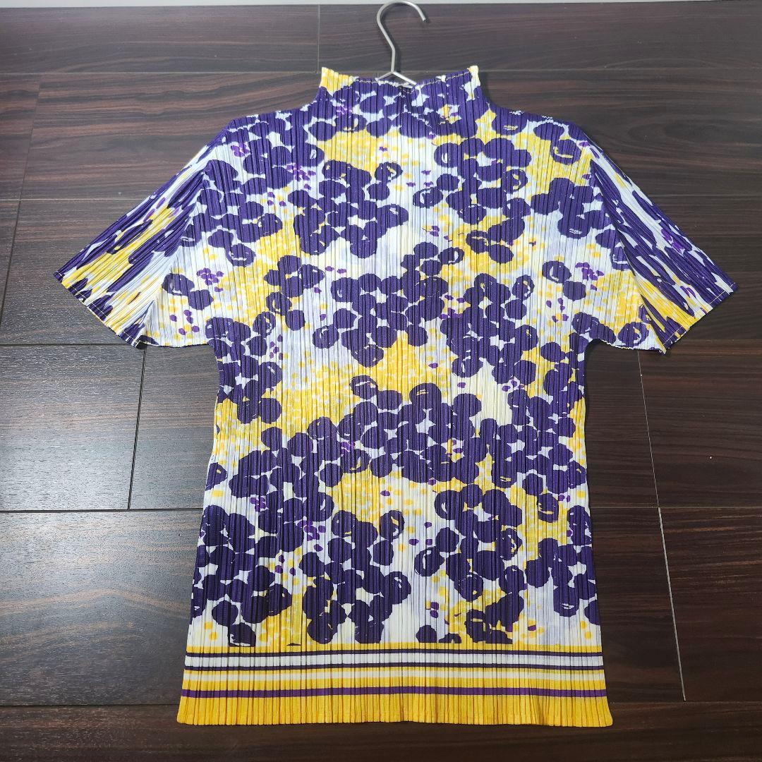 美品 PLEATSPLEASE イッセイミヤケ カットソー ハイネック 3