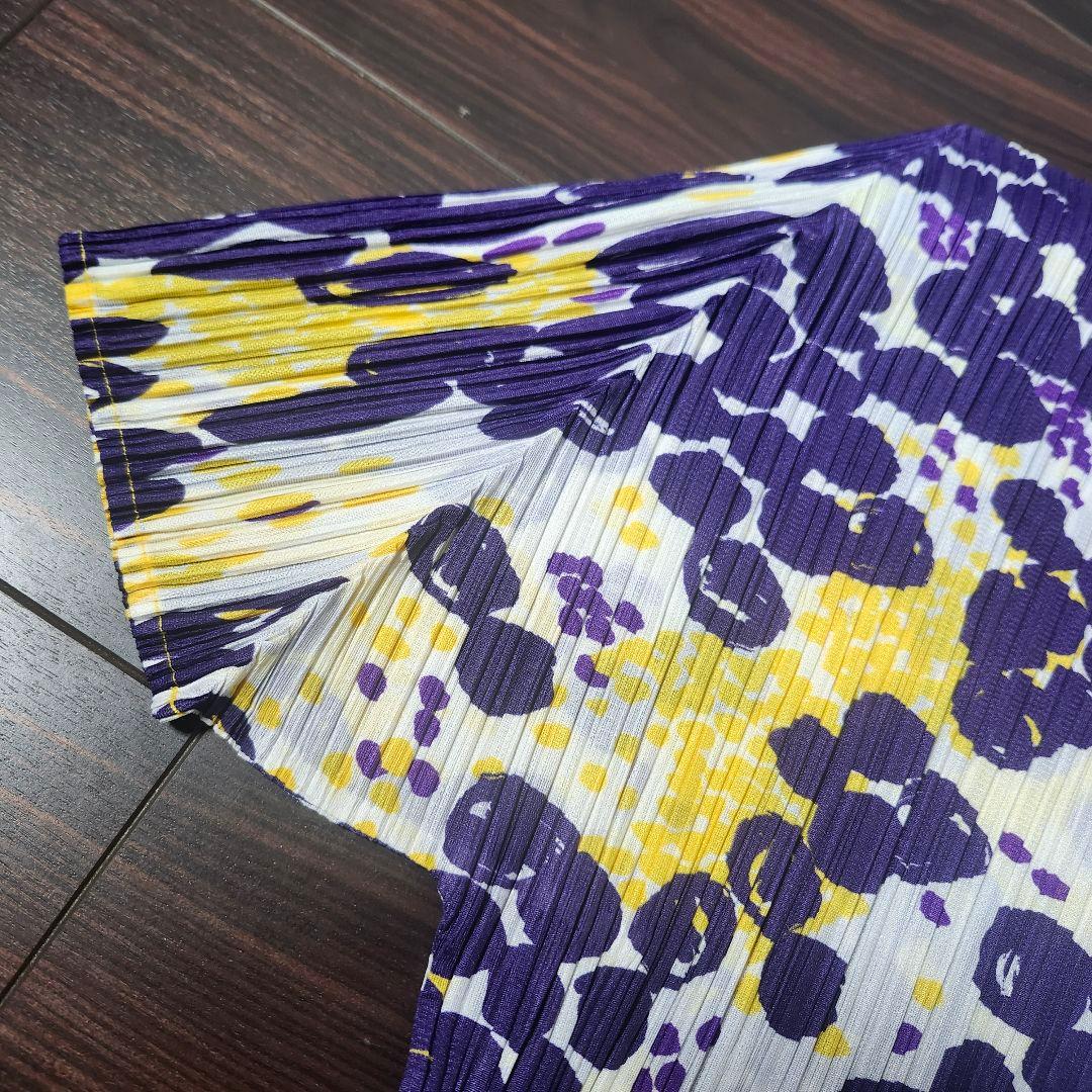 美品 PLEATSPLEASE イッセイミヤケ カットソー ハイネック 3