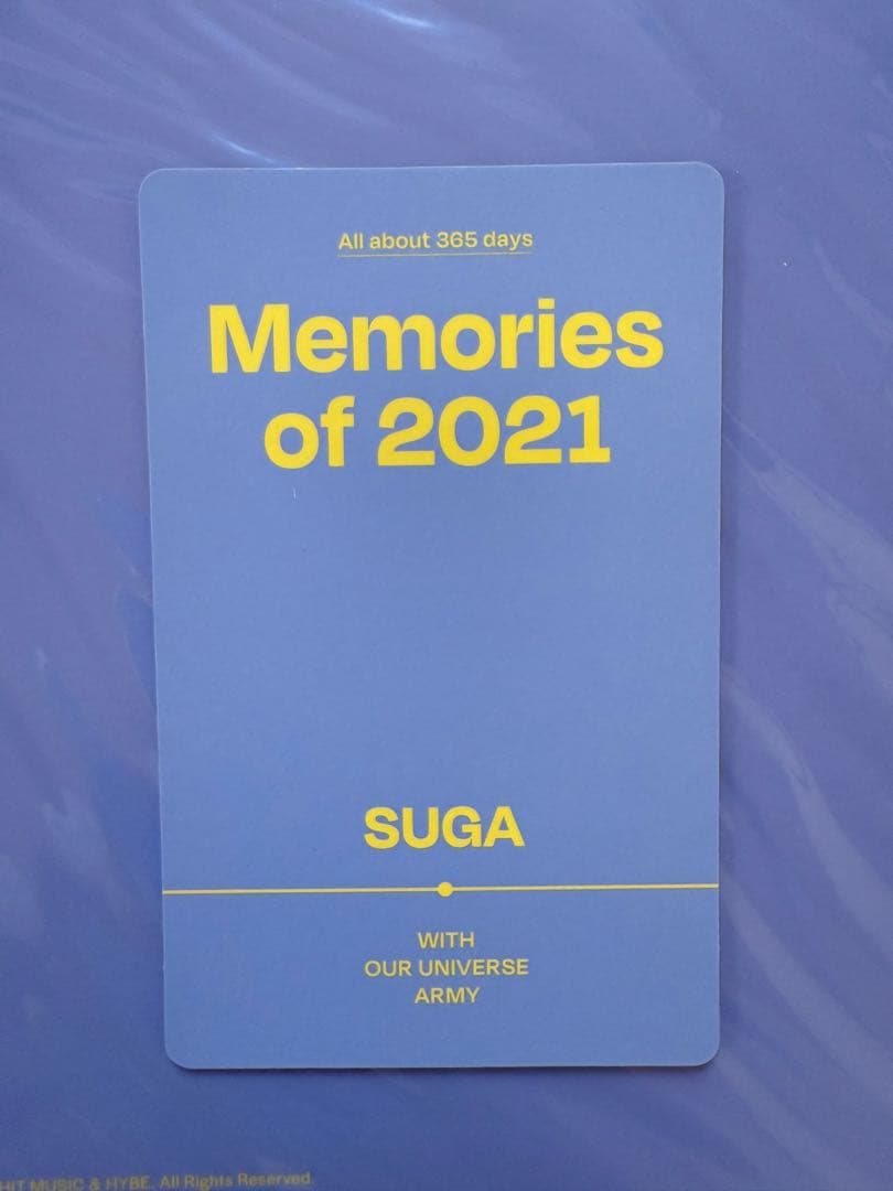 【公式】BTS Memories 2019 2020 2021 Blu-Ray