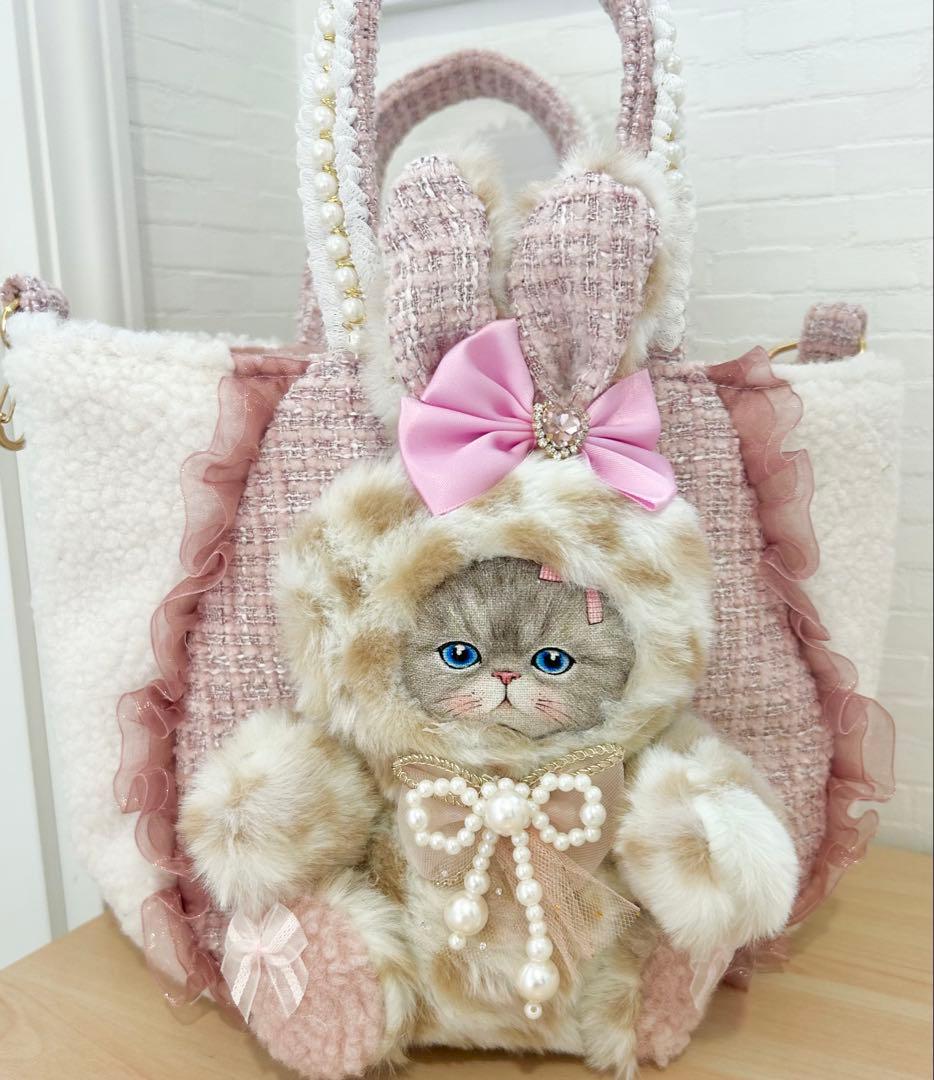 あ*こ様 コヤンイサムチョン ルミちゃん ウサギ耳 ファートートバッグ