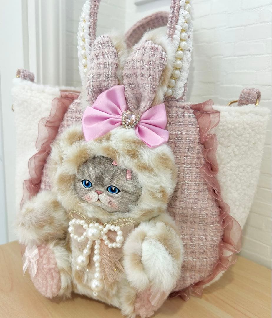 あ*こ様 コヤンイサムチョン ルミちゃん ウサギ耳 ファートートバッグ