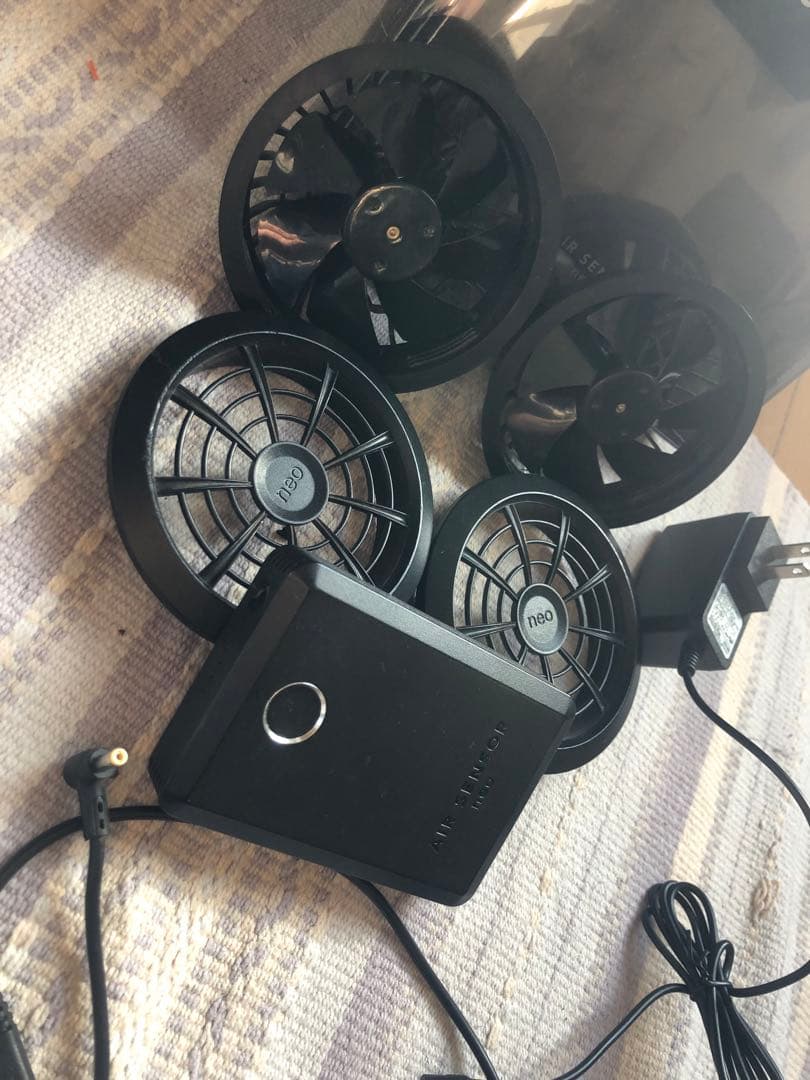 準新品 エアセンサー ネオ KS-100 ファンバッテリーフルセット クロダルマ