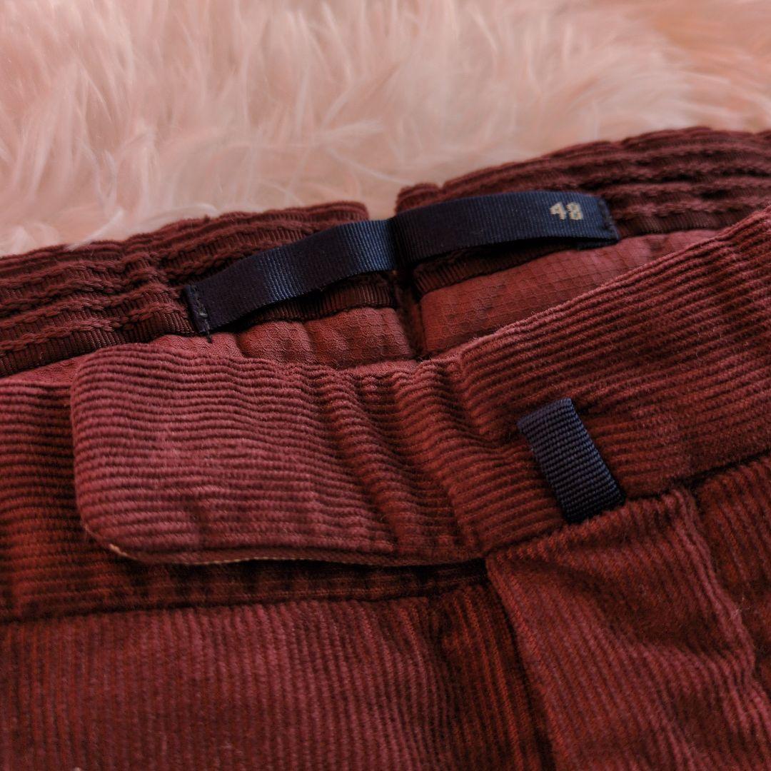 INCOTEX インコテックス　コーデュロイ　size48　エンジ　チノパン