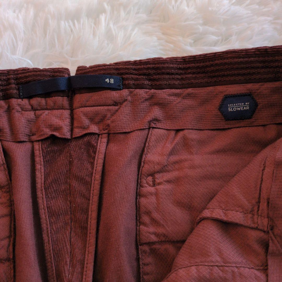 INCOTEX インコテックス　コーデュロイ　size48　エンジ　チノパン