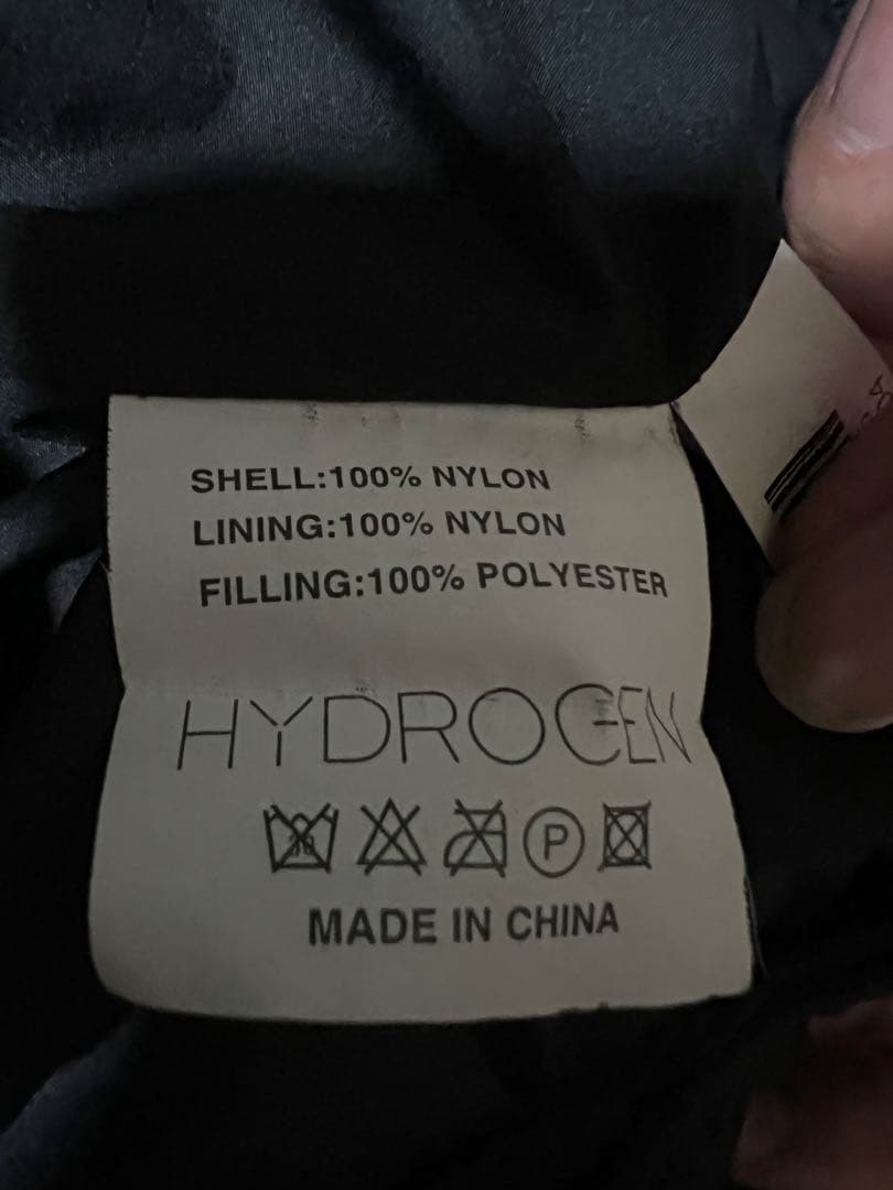 HYDROGEN ブラック ダウンジャケット XL