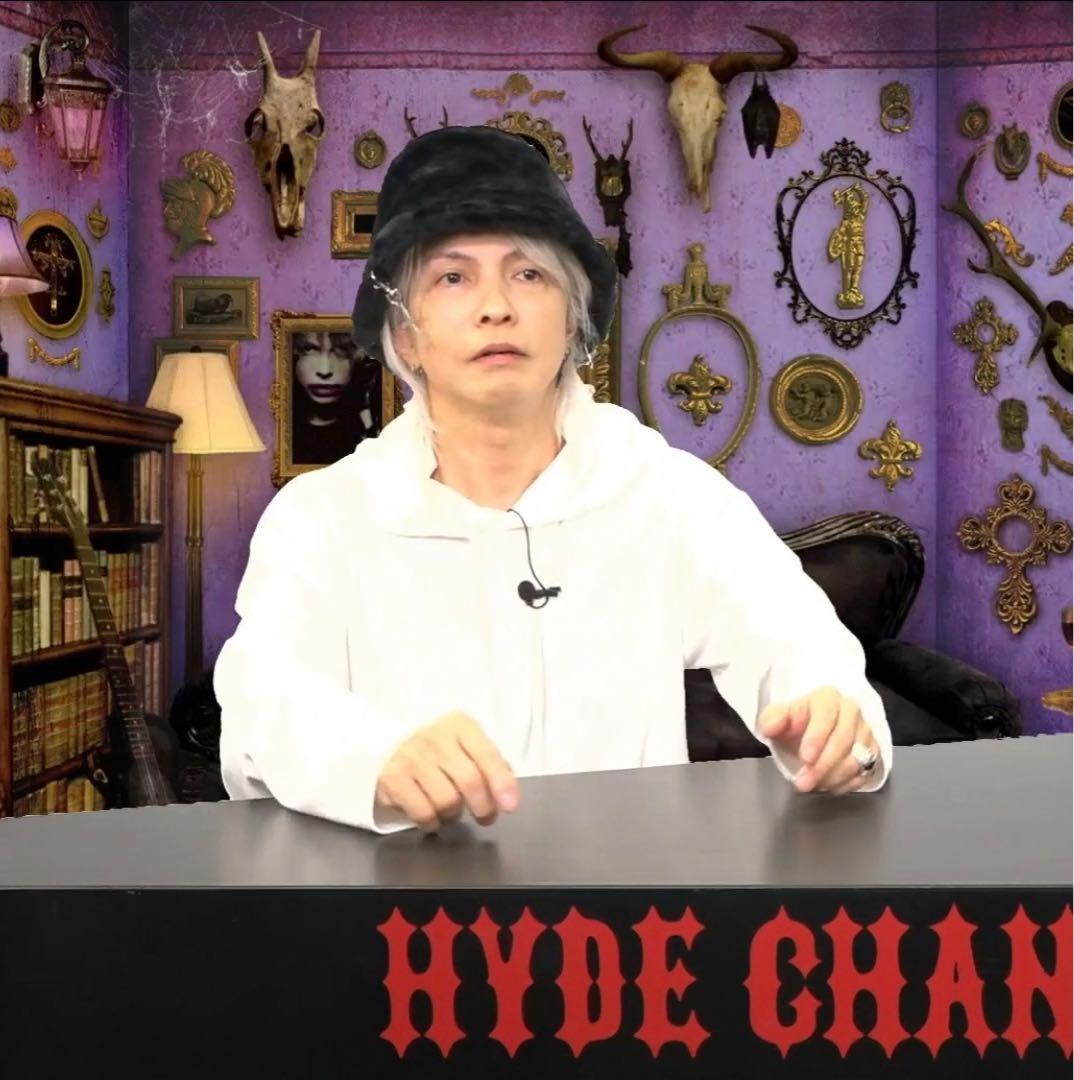 美品 会場限定品 HYDE フーディー ロング Tシャツ フェイクレイヤード L