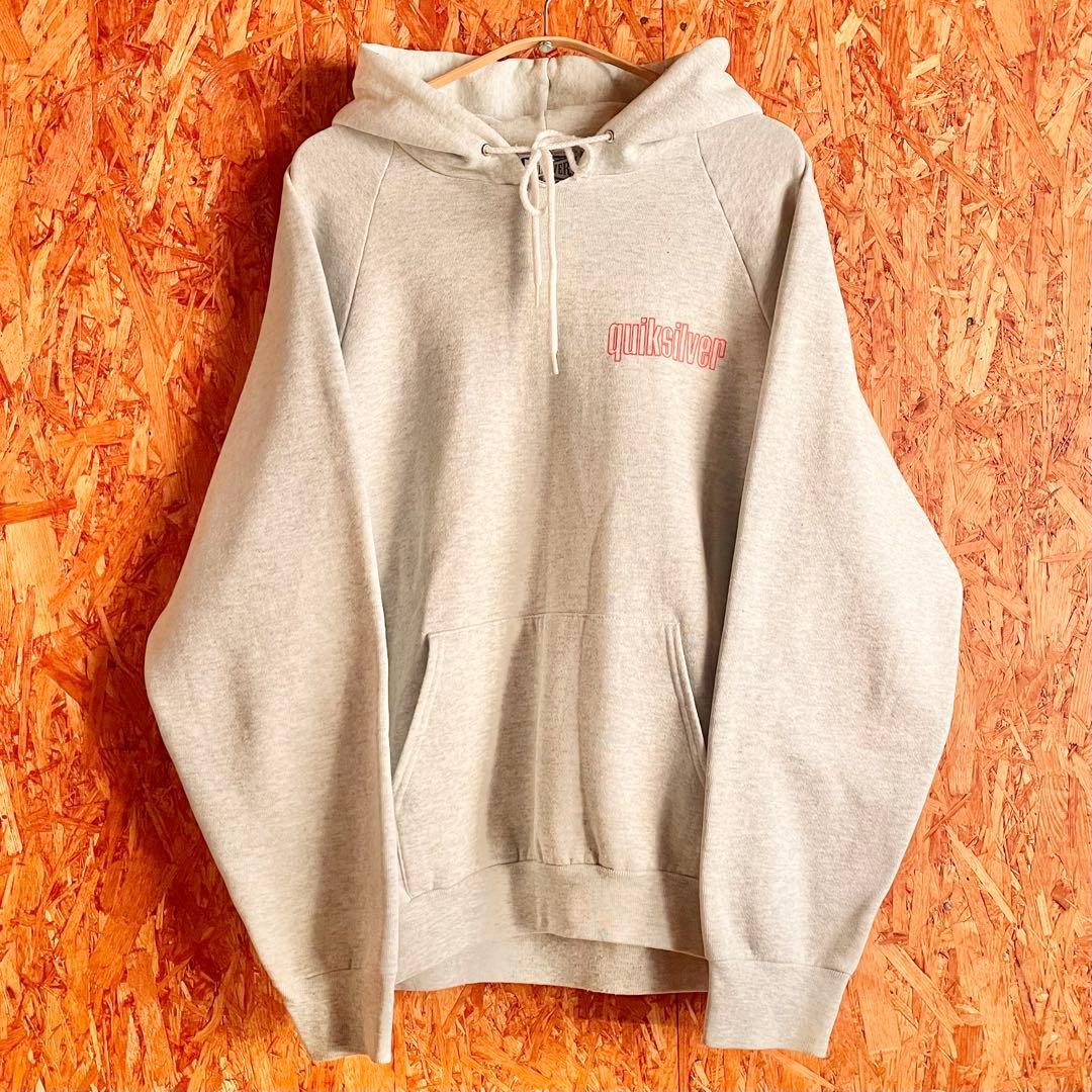 90s QUIKSILVER カナダ製 スウェット オールドサーフ グレー レア