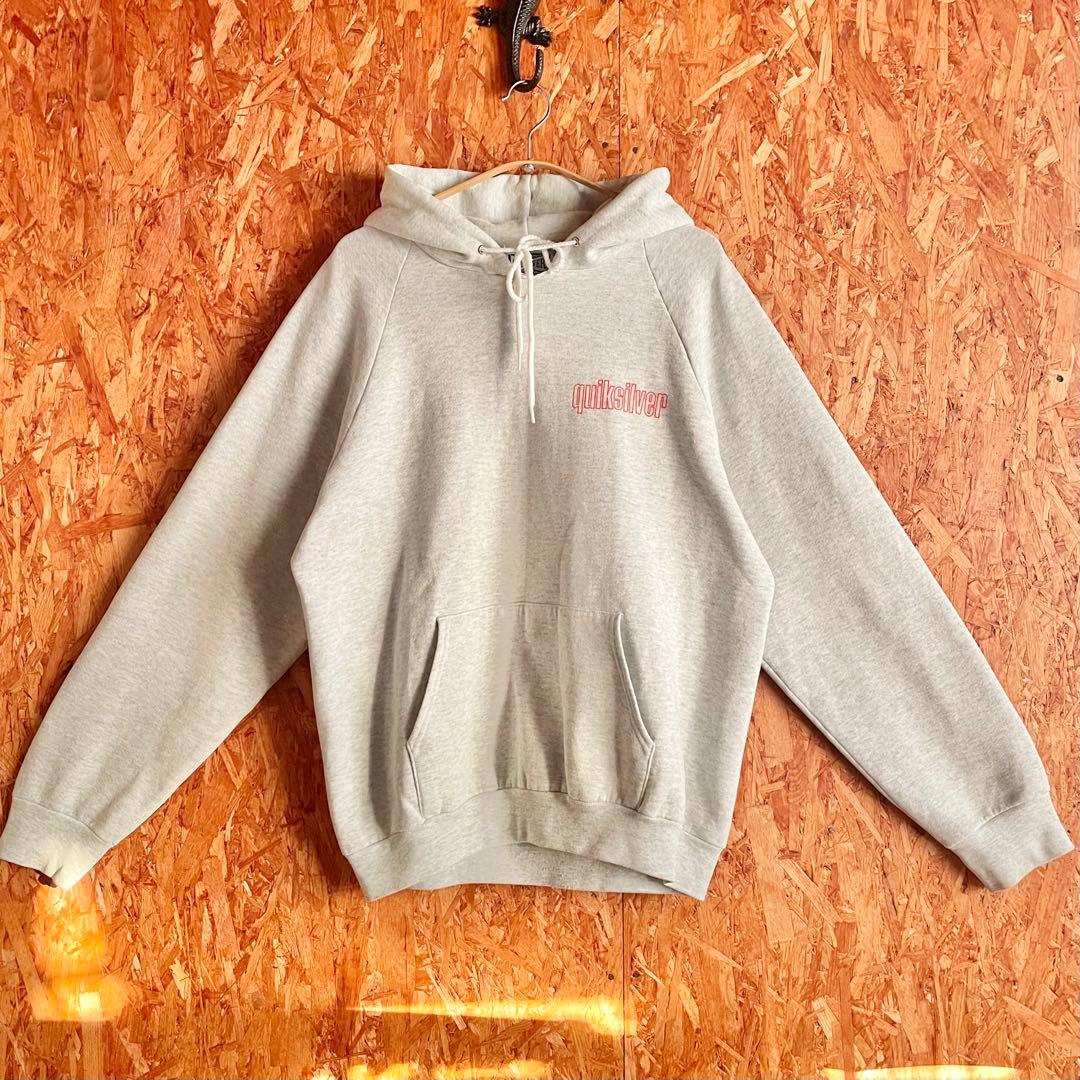 90s QUIKSILVER カナダ製 スウェット オールドサーフ グレー レア