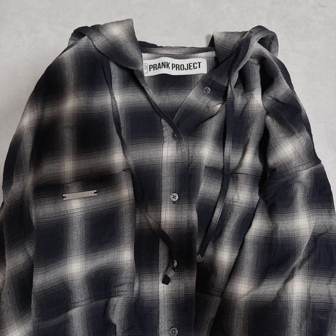 PRANK PROJECTフーデッドチェックシャツ