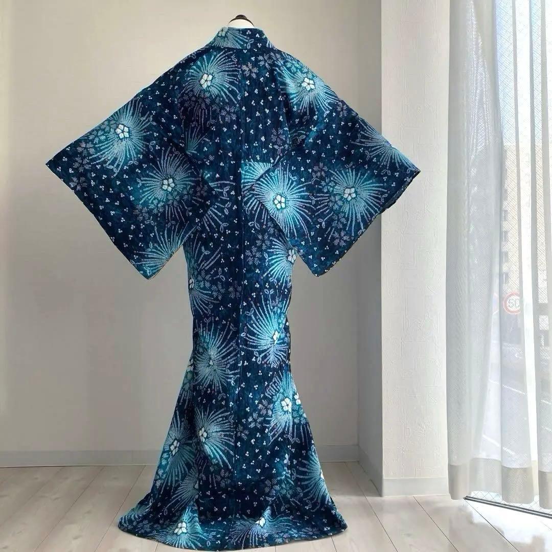 chisa 有松絞り・有松鳴海絞り やまと誂　身丈164cm上質N7-28