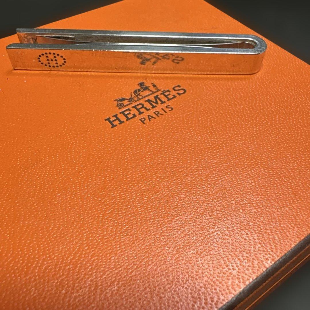 《美品》HERMES エルメス タイピン エブリン エクリプス