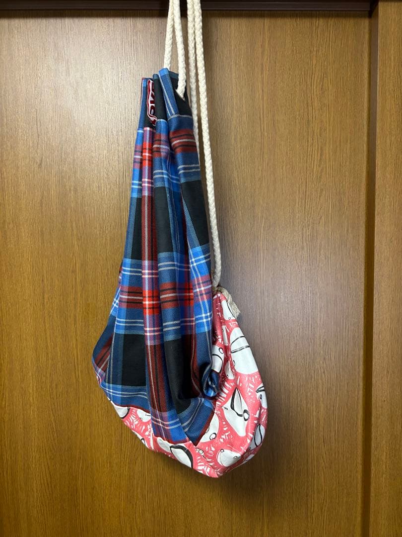 CHARLES JEFFREY LOVERBOY タータンチェック ロープバッグ