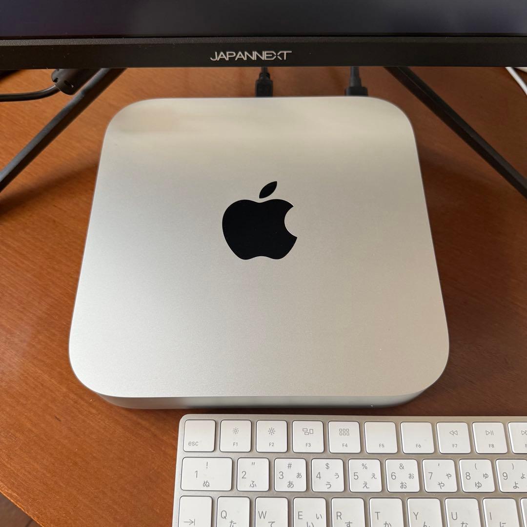 Mac mini + 28インチ モニター + 純正キーボード+純正マウス