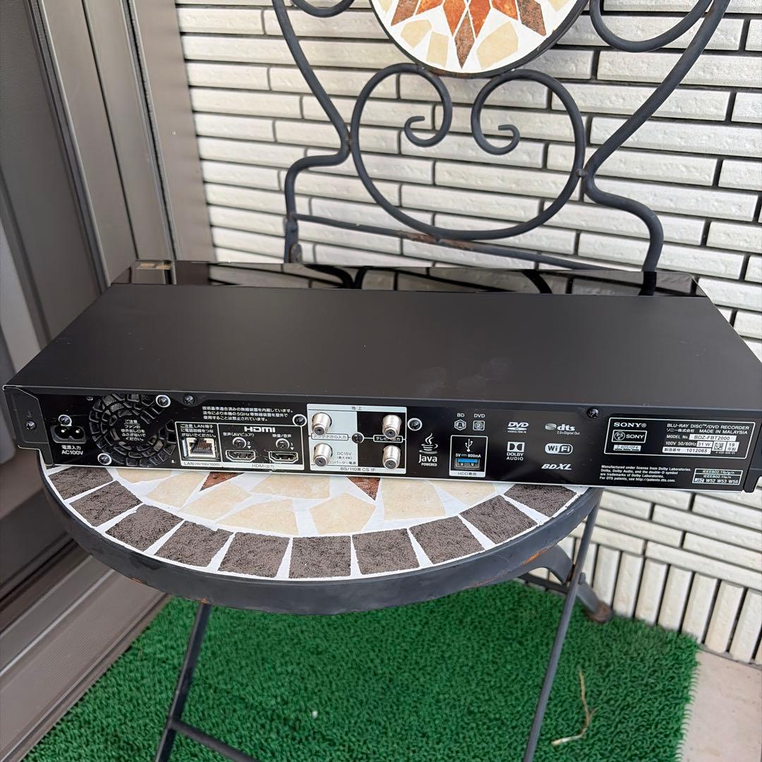 SONY 4K ＦBT2000ブルーレイレコーダー