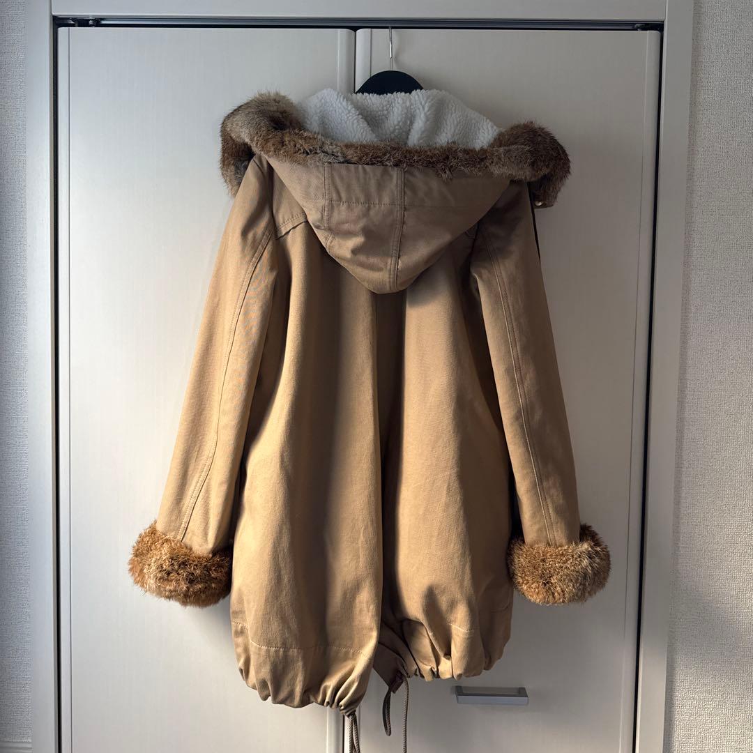 BURBERRY BLUE LABEL バーバリーブルーレーベルモッズコート美品