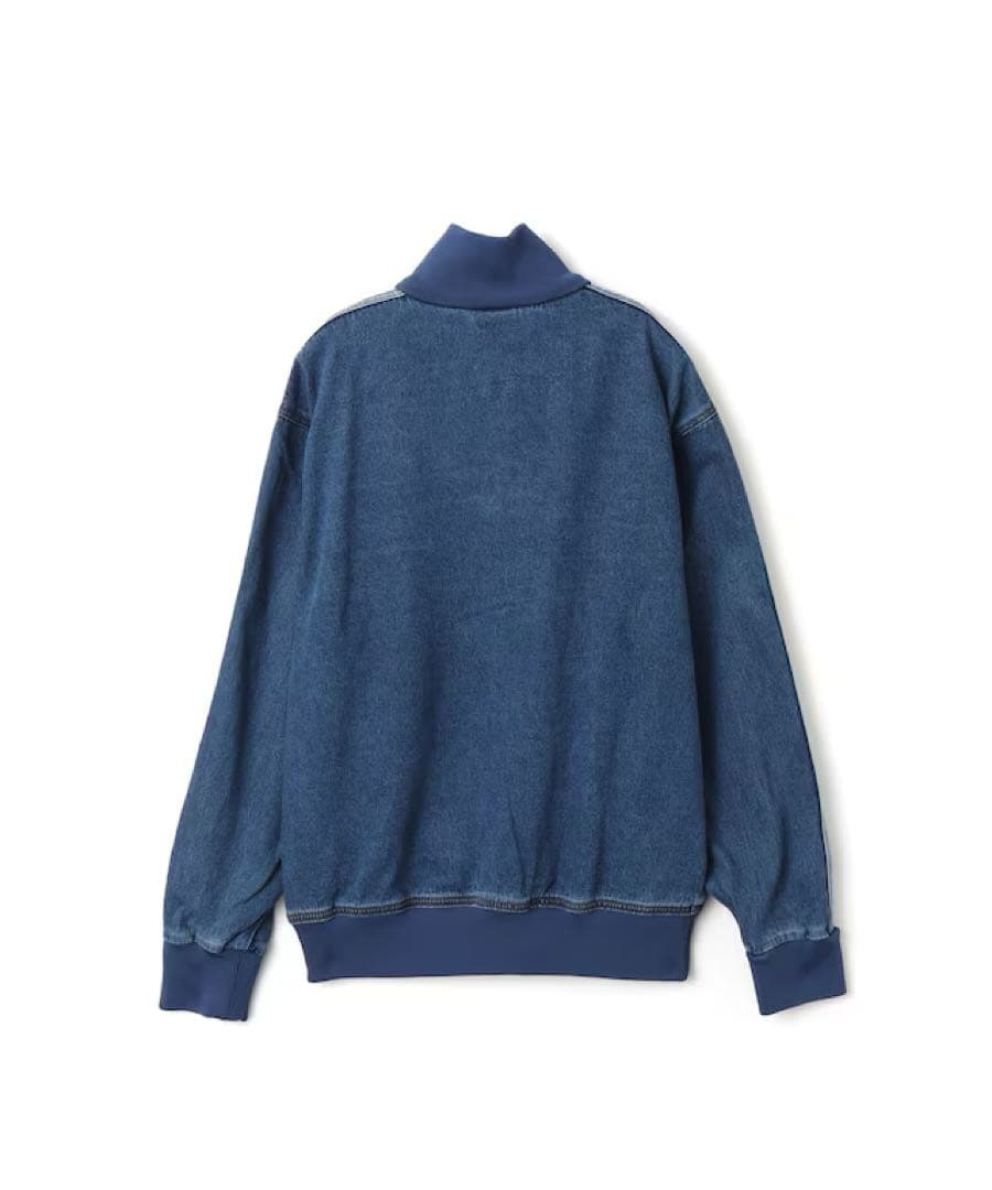 新品XS】アディダス　デニムジャケットファイヤーバードトラック インディゴブルー