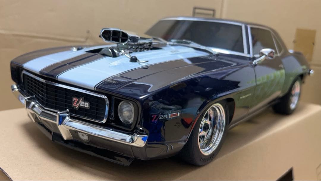 京商 Z28カマロ 550モーター カスタム塗装 LED プロポ付きセット安売り