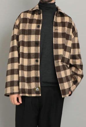 美品　スティーブンアラン　ジョンソンウーレンミルズ　カバーオール　S