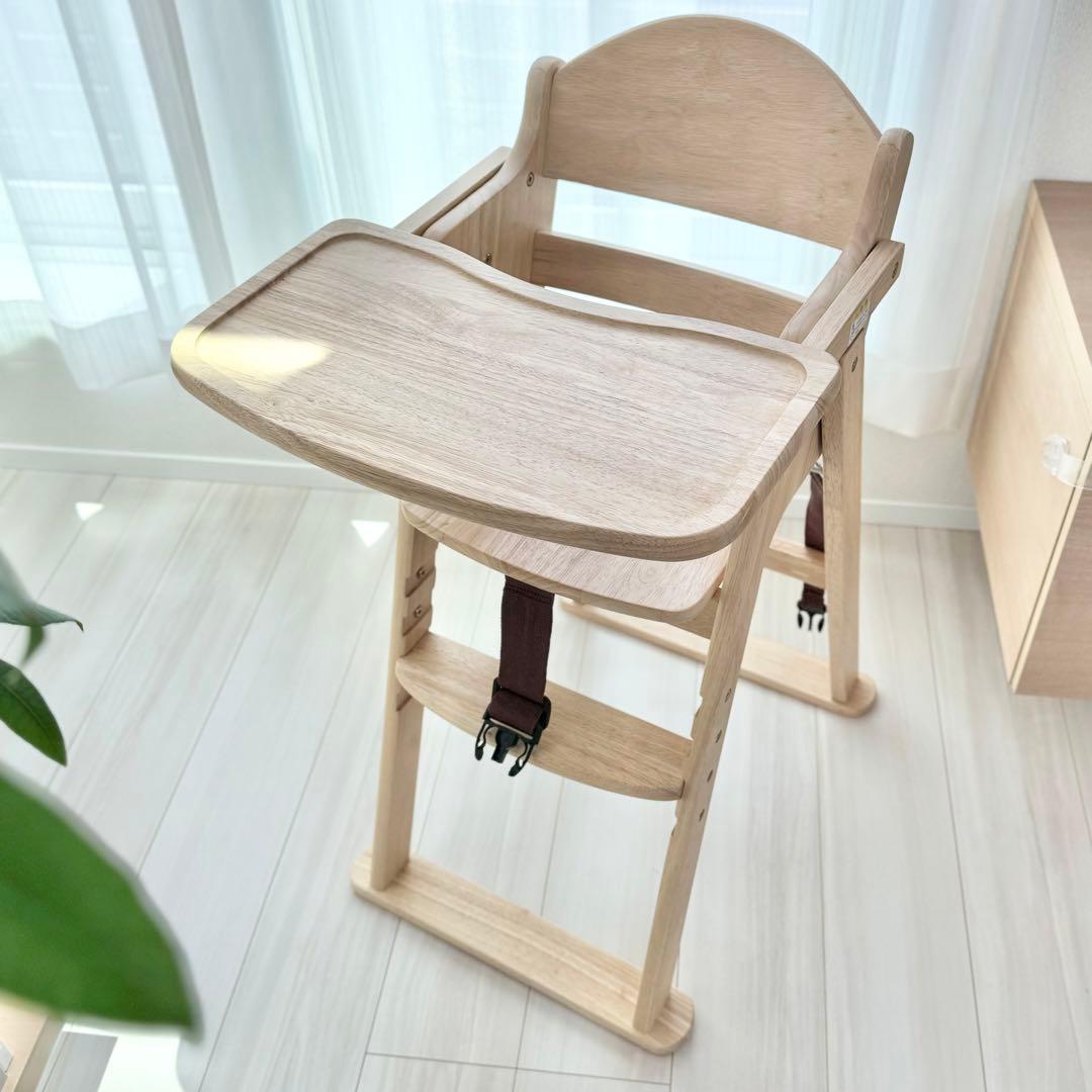 【直接引渡し限定】KATOJI カトージ ハイチェア ナチュラル ベビーチェア