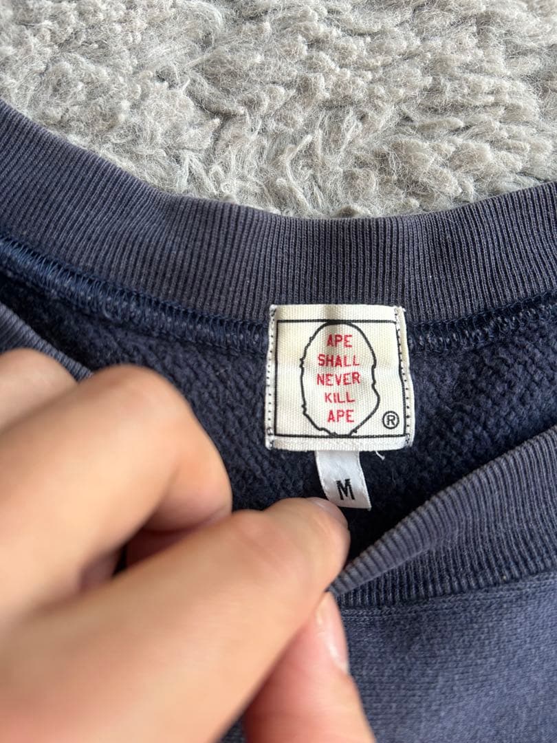 A BATHING APE ネイビースウェット 初期タグ