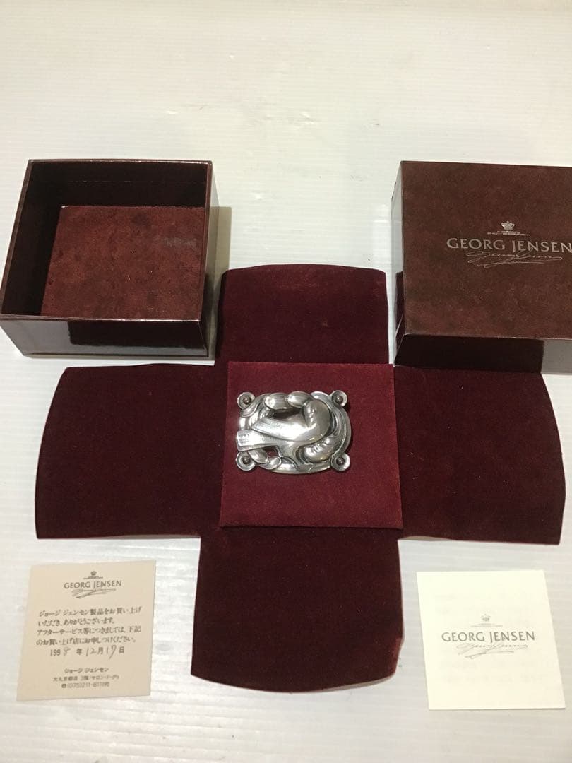 52699デンマーク ジョージジェンセン ブローチ 209 鳩 希少