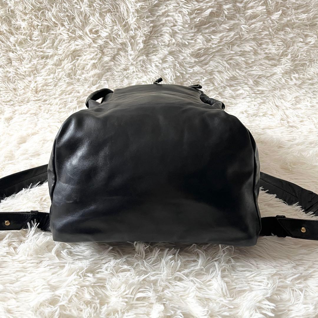 未使用級✨コーネリアンタウラス　タートルリュック　レザー　ブラック