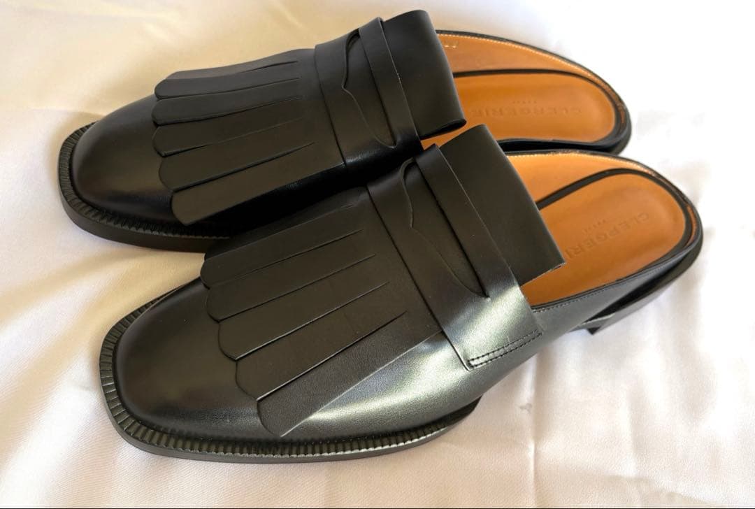 【新品/定価8万】クレジュリー レザー ミュール サンダル 38 (24cm)