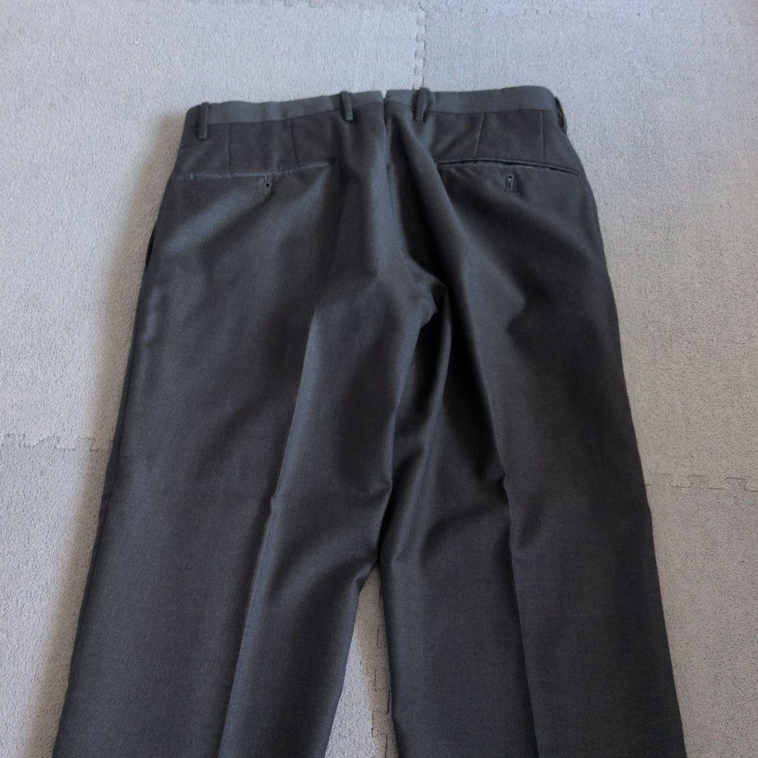 INCOTEX ダークグレー　スラックス　秋冬用