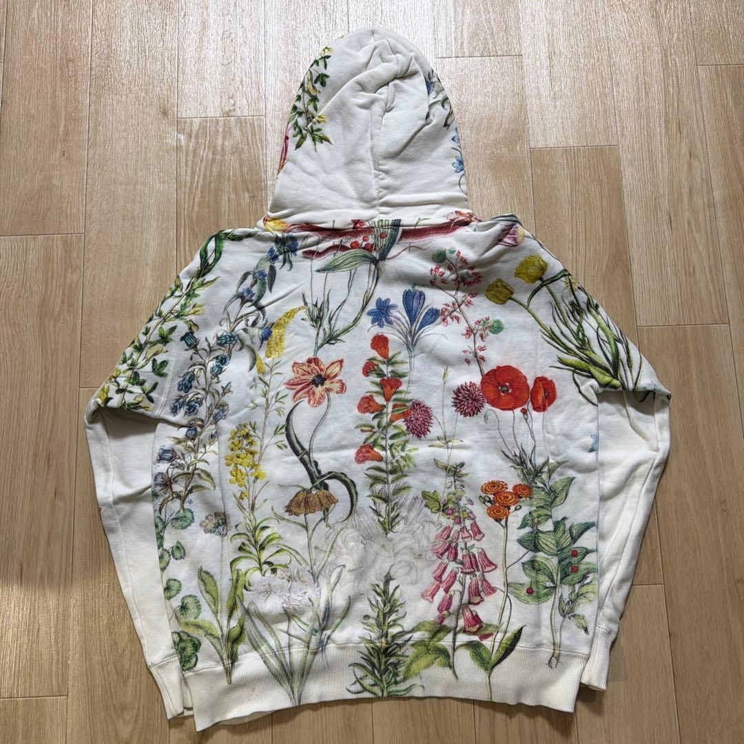 AHCAHCUM あちゃちゅむ　ボタニカルプリント　BIGパーカー　リバーシブル