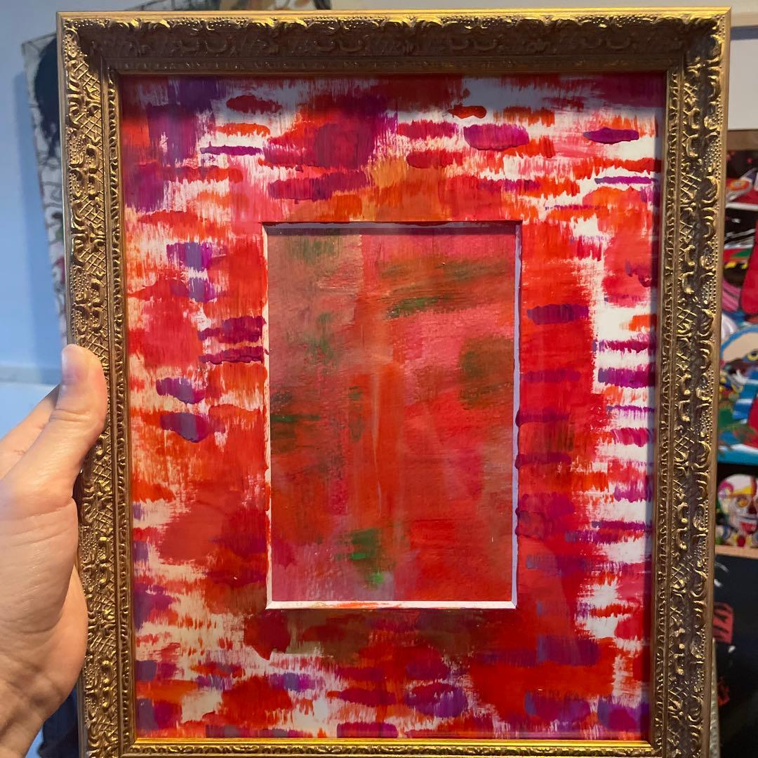 原画アクリル　抽象画