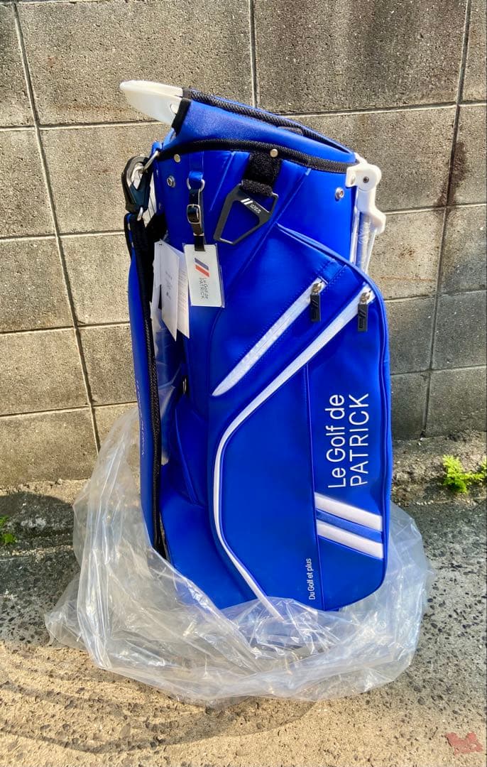 PATRICK キャディバッグ 未使用 9型 4分割 青 定価55,000円