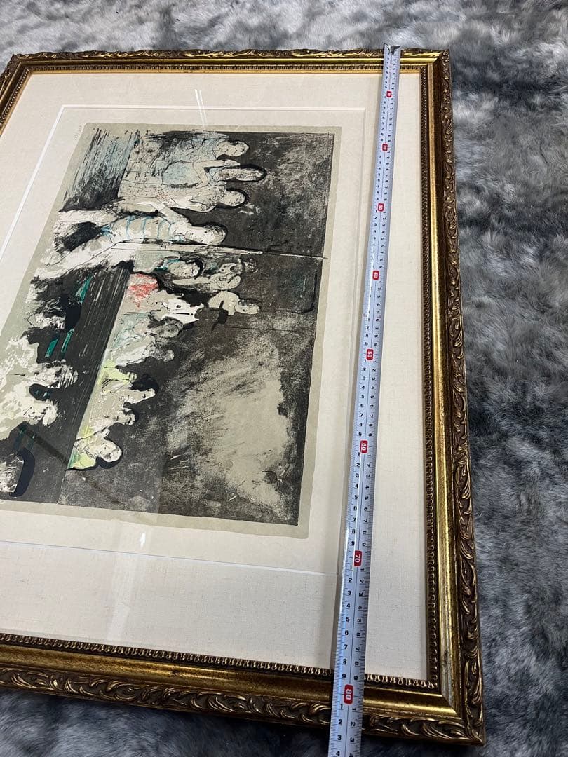 ジャン ジャンセン　リトグラフ　「観客」フランスレジオン勲章