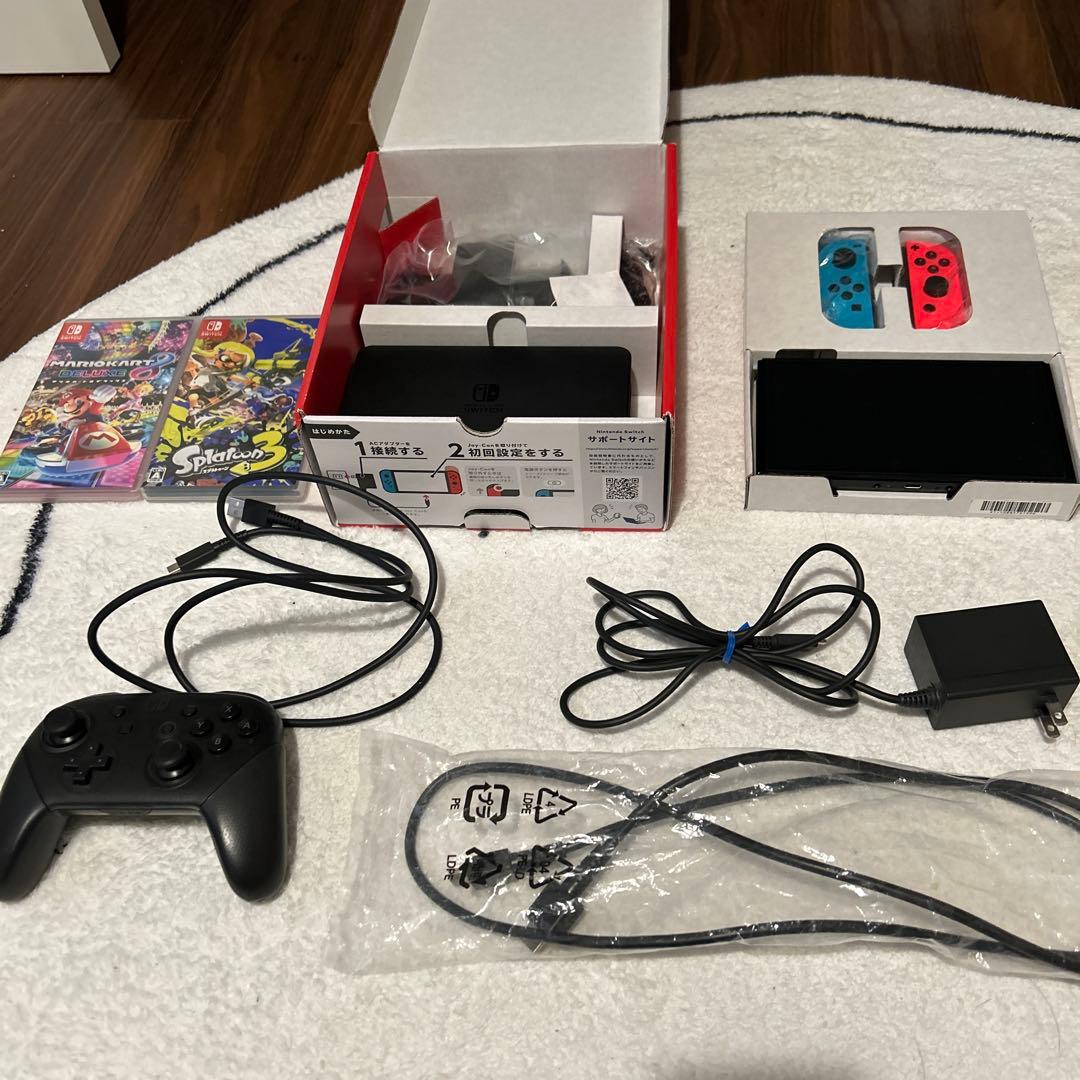 Nintendo Switch 本体　付属品あり　プロコン・ソフトセット