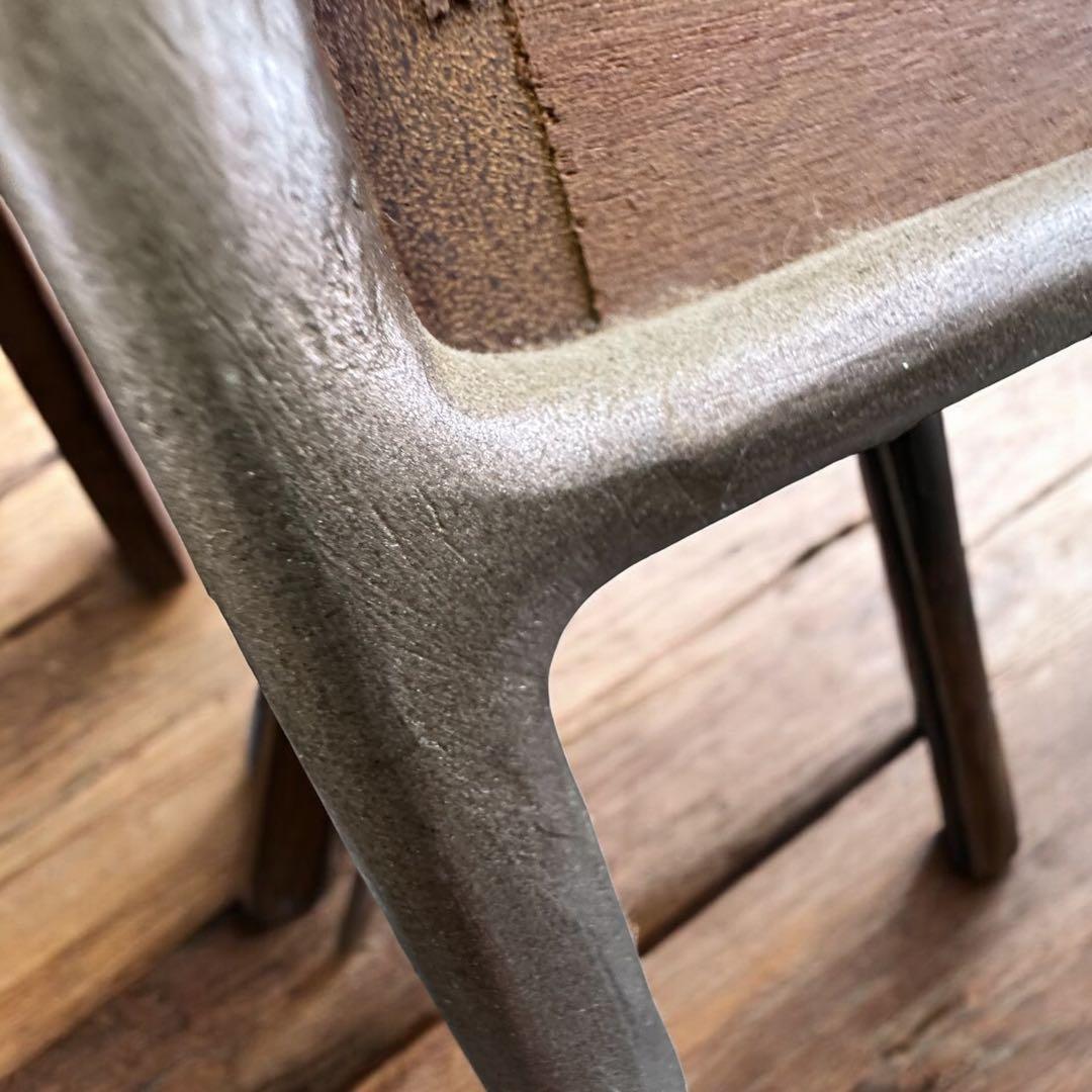 ヴィンテージ風 引き出し付 木製 スチール ドレッサー 鏡台