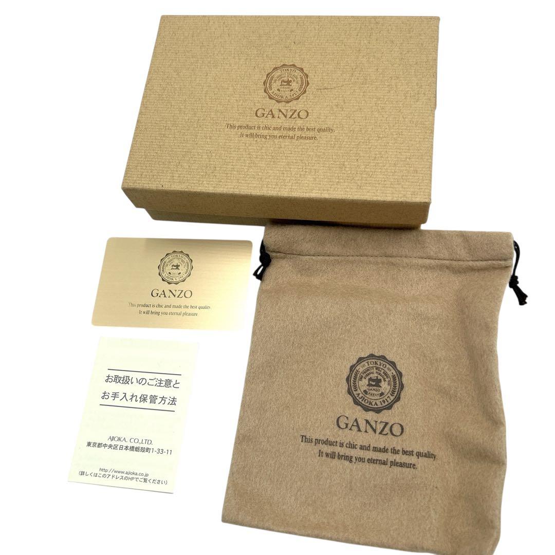 【極美品】 ⭐︎付属品完備⭐︎ GANZO ガンゾ キーリング リザード ネイビー