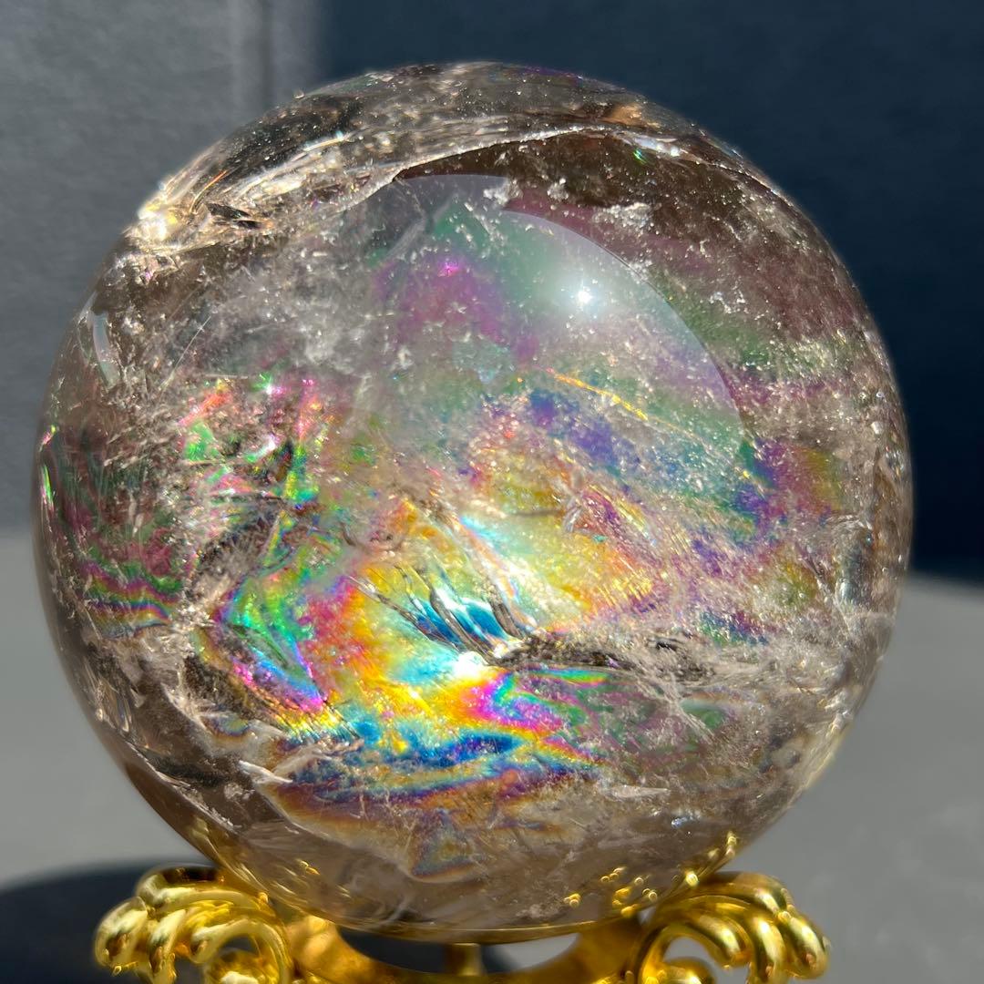 ✳️専用‼️☆激凄美宝珠☆極上別格品☆スモーキークォーツ 丸玉 天然石 煙水晶 原石