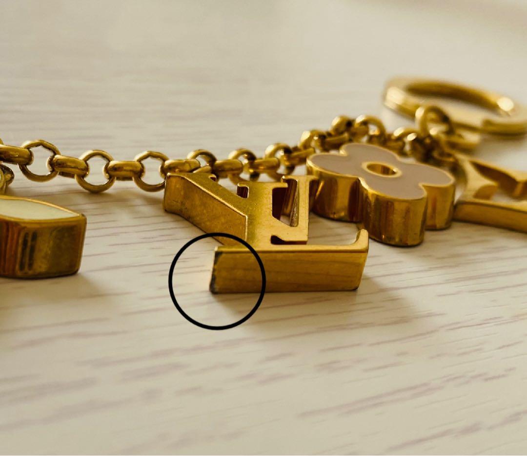 LOUIS VUITTON チェーン・フルール ドゥ モノグラム バッグチャーム