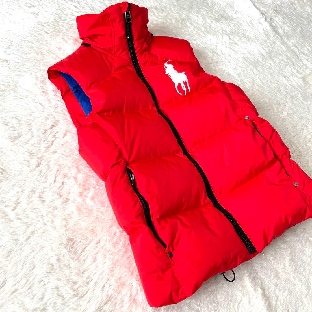 美品✨ POLO RALPH LAUREN　ダウンベスト　ビッグポニー　刺繍