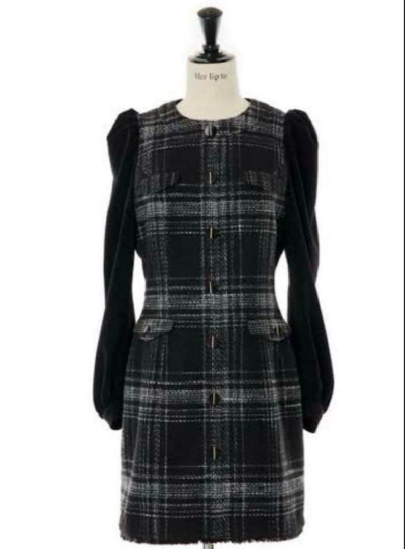 なのか様 Herlipto Gabriel tweed mini dress
