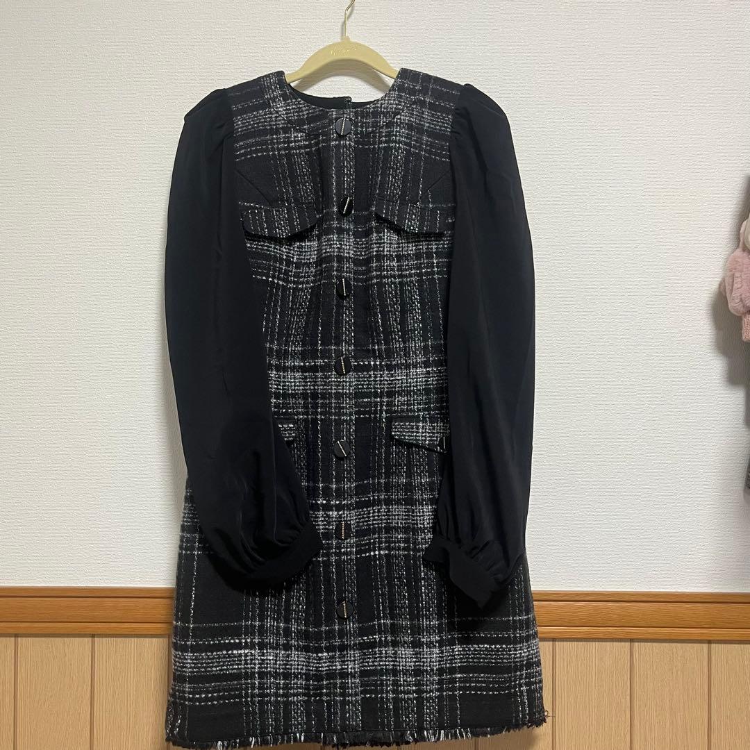 なのか様 Herlipto Gabriel tweed mini dress
