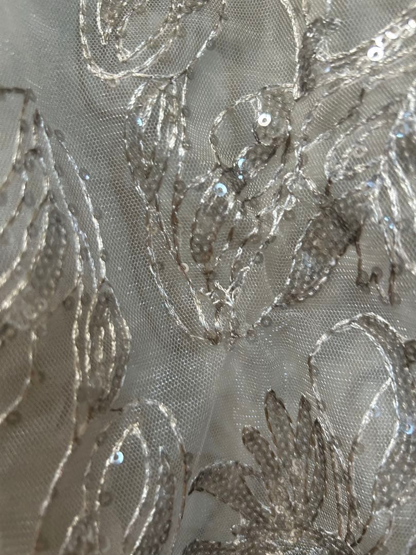 Leja レジャ オフショルスパンコールワンピース M グレー