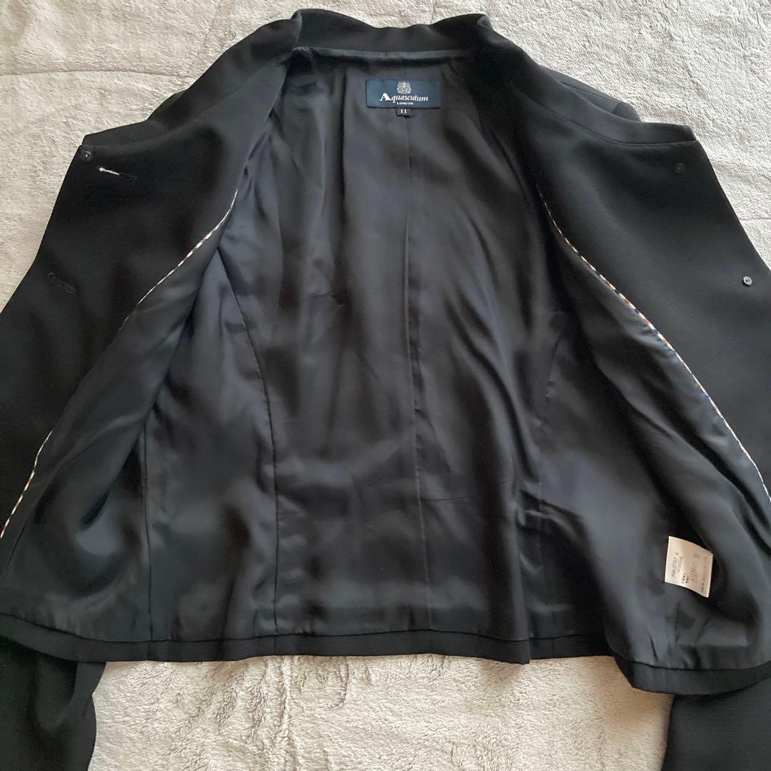 極美品・高級　アクアスキュータム ブラックフォーマル　ワンピースセットアップ