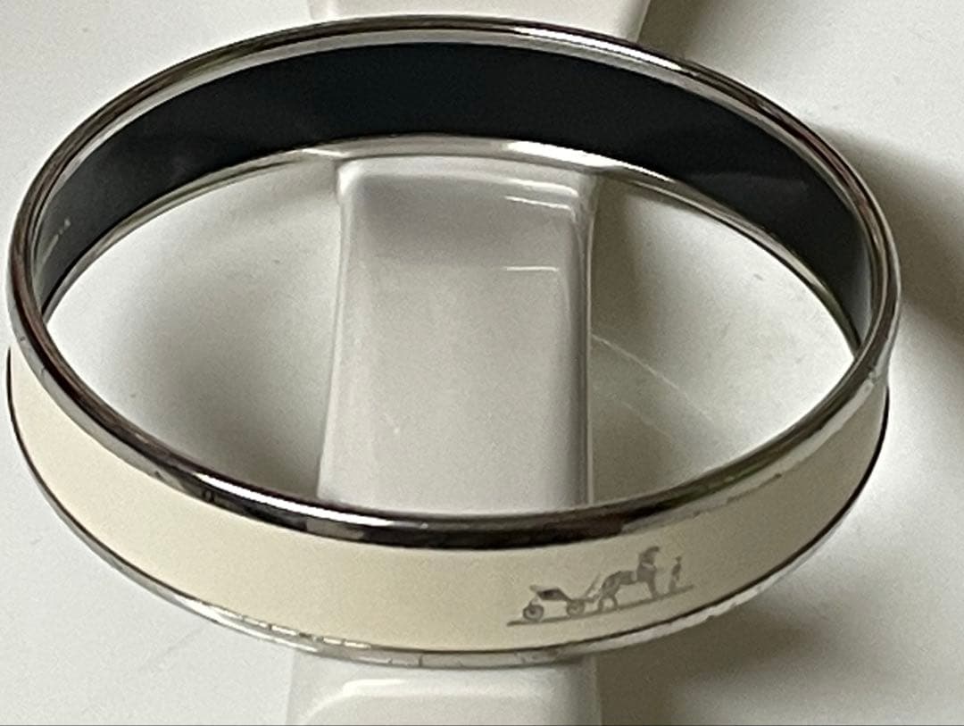 HERMES エルメス エマイユPM メタル カレーシュ ブレスレット バングル