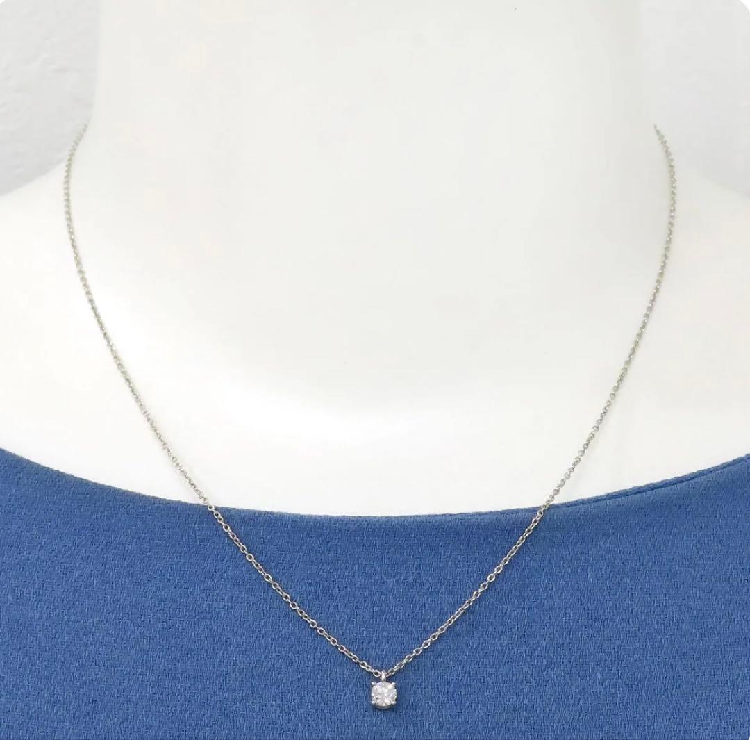 ♡美品・ティファニー・ソリティアネックレス♡Ｆカラー0.2ct♡